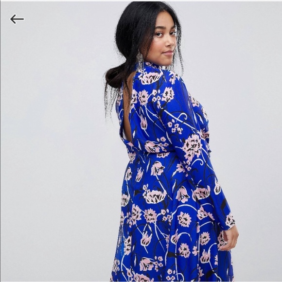 ASOS Curve Dresses & Skirts - ASOS Curve Blue floral dress 24